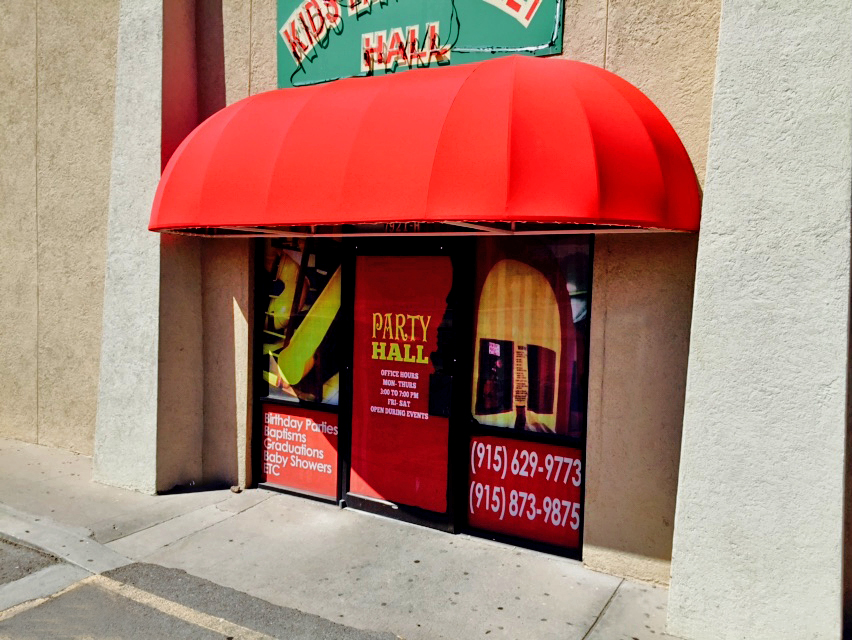 business awning installation